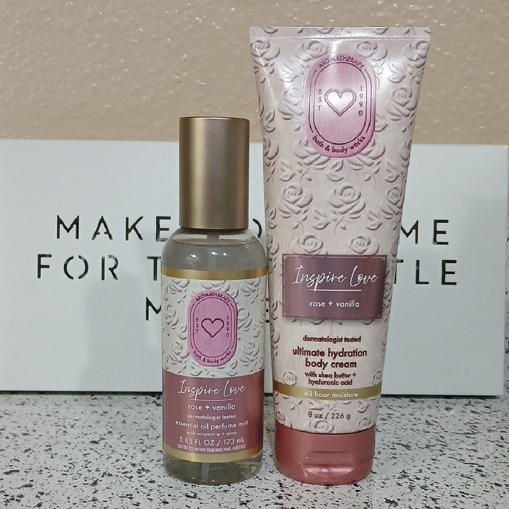 Rose & Vanilla Body Cream and Mist Set